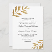 Einfaches Gold Leaf | 3 Sets Hochzeit