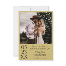 Einfaches goldgelbes, modernes Minimales Foto Hoch