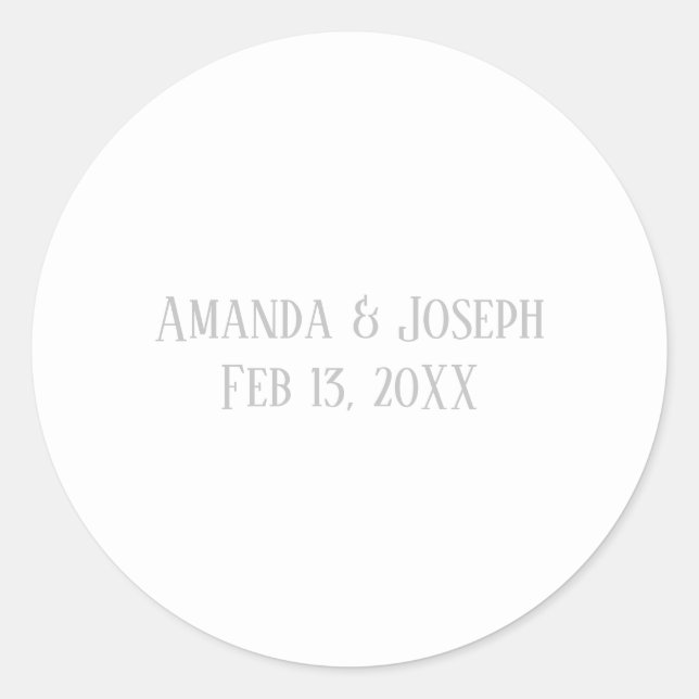 Einfaches graues Design - Circle Sticker (Vorderseite)