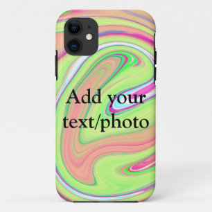 Einfaches grün orange Aquarell fügen Sie Ihren Tex Case-Mate iPhone Hülle