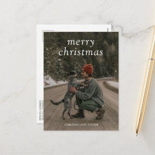 Einfaches grünes Foto Modernes Weihnachten