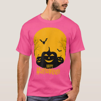 Einfaches Halloween-Beängstigender Kürbisnächtende T-Shirt