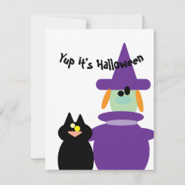 Einfaches Halloween-Fest Mitteilungskarte