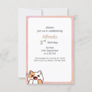 Einfaches Halloween-Geburtstag Einladung