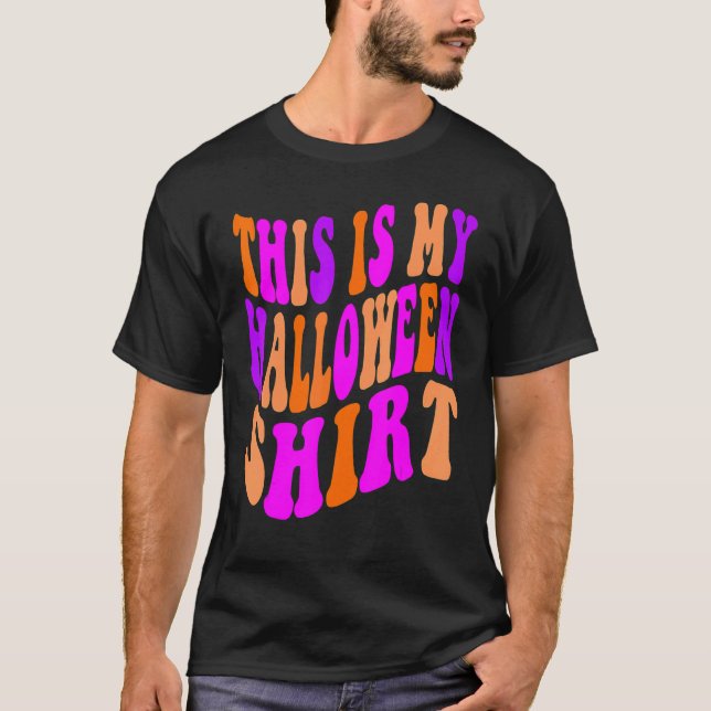 Einfaches Halloween-Kostüm T-Shirt (Vorderseite)