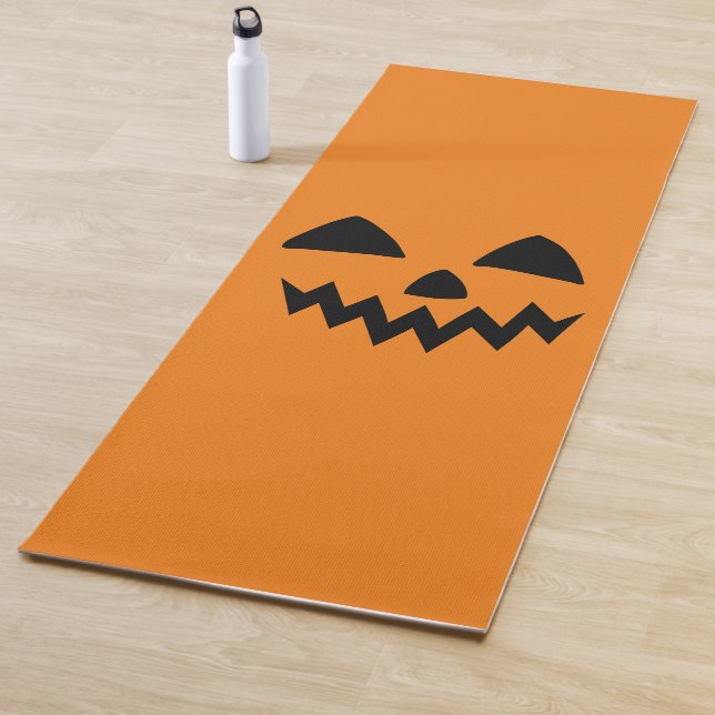 Einfaches Halloween-Kürbisgesichtsgeister beängsti Yogamatte (Beispiel)