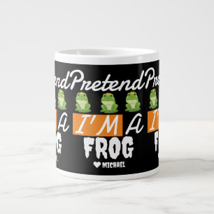Einfaches Happy Halloween, als wäre ich ein Frosch Jumbo-Tasse