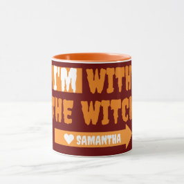 Einfaches Happy Halloween ich bin mit dem Hexencos Tasse