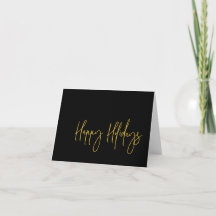 Einfaches Happy Holidays Business Logo Schwarzes G