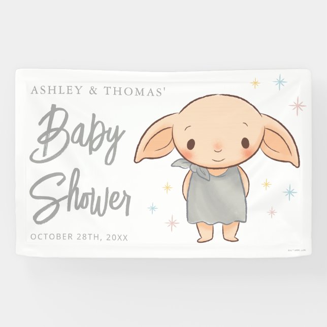 Einfaches Harry Potter - Dobby Baby Shower Banner (Horizontal)