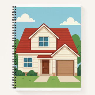 Einfaches Haus Notizbuch