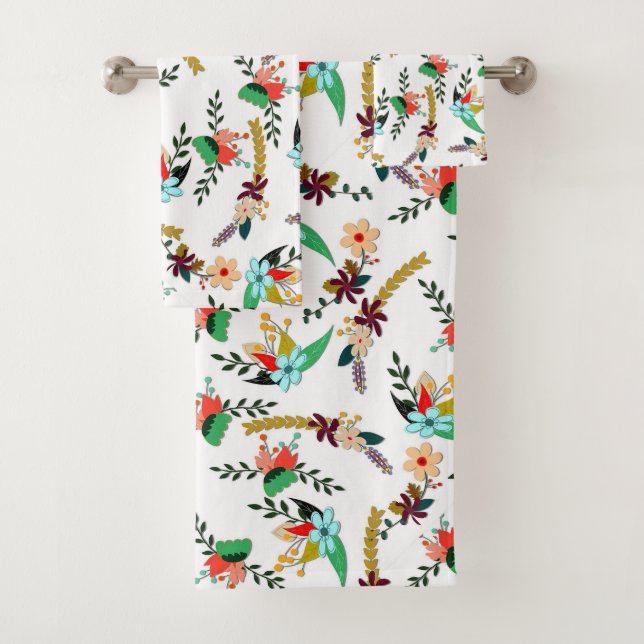 Einfaches, helles Muster Badhandtuch Set (Insitu)