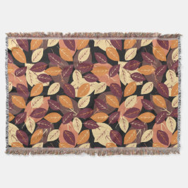 Einfaches Herbstlassen dunkel Decke