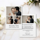 Einfaches Herz Modernes Hochzeitfoto Collage Dankeskarte<br><div class="desc">Mit den Vorlagen Simple Heart Modern Wedding Foto Collage Dankeschön im Stil ausdrücken. Diese personalisierten Vorlagen bieten einen schlanken und vielseitigen Weg, Ihren Lieben, die an Ihrem besonderen Tag teilgenommen haben, Ihre Wertschätzung zu vermitteln. Passen Sie die vier Fotos an (3 vorne und 1 hinten) - *PRO TIPP: Benutzen Sie...</div>