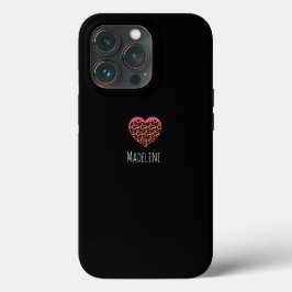 Einfaches Herz-Rosa-Farbmuster Case-Mate iPhone Hülle