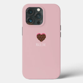 Einfaches Herz-Rosa-Farbmuster Case-Mate iPhone Hülle