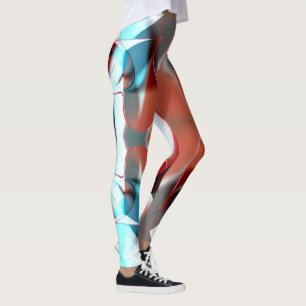 Einfaches Herzdesign, kristalline Tonmischung in K Leggings