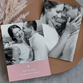 Einfaches Herzrausch Valentine Gruß Feiertagskarte