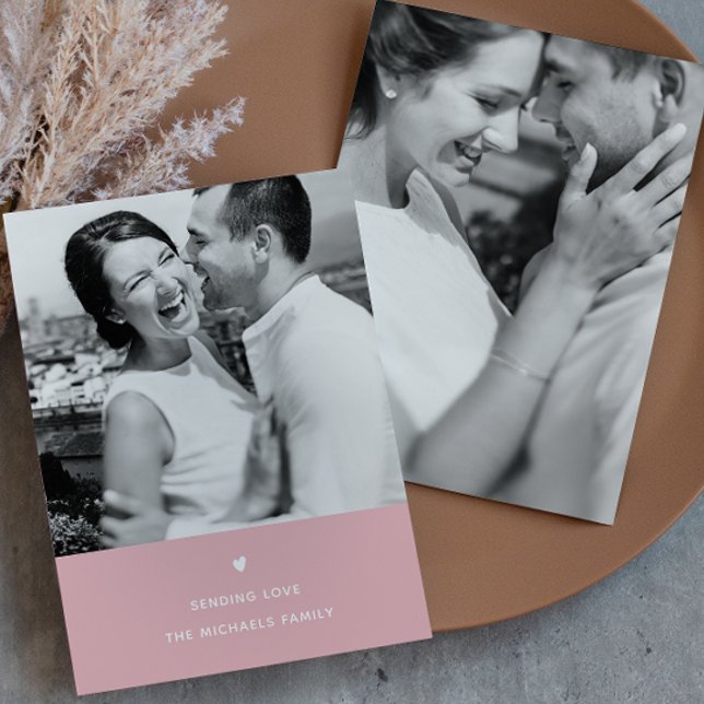 Einfaches Herzrausch Valentine Gruß Feiertagskarte (Von Creator hochgeladen)