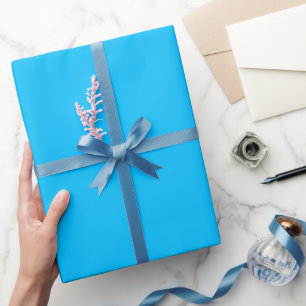 Einfaches Himmelblau Farbton Geschenkpapier