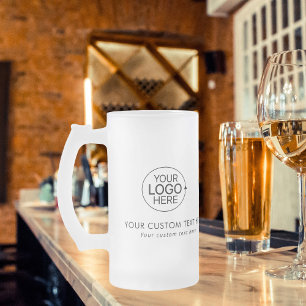 Einfaches Hinzufügen einer sauberen Logo-Beschreib Mattglas Bierglas