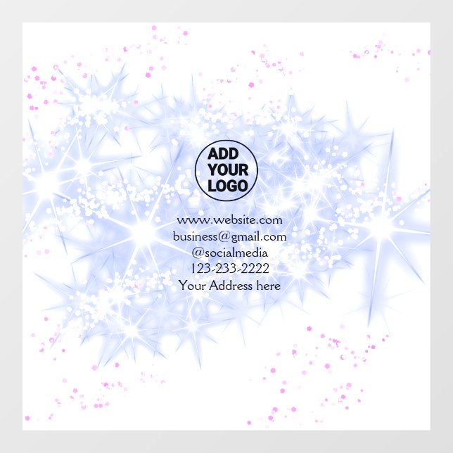 einfaches Hinzufügen eines Logos/Designs mit einem Fensteraufkleber (Blatt)