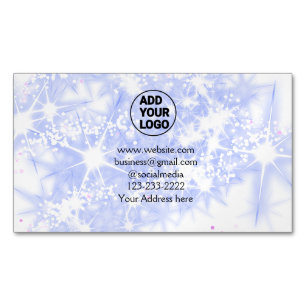 einfaches Hinzufügen eines Logos/Designs mit einem Magnetische Visitenkarte