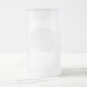 einfaches Hinzufügen eines Monogramm-Fotos Mattglas Bierglas