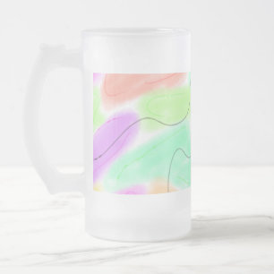 einfaches Hinzufügen eines Monogramm-Fotos Mattglas Bierglas