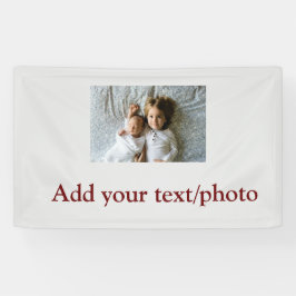 einfaches Hinzufügen IHRES FOTOS TEXT CHRISTMAS Ba Banner