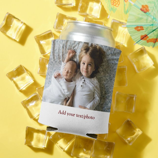 einfaches Hinzufügen IHRES FOTOS TEXT CHRISTMAS C Dosenkühler (In Situ Sommer)