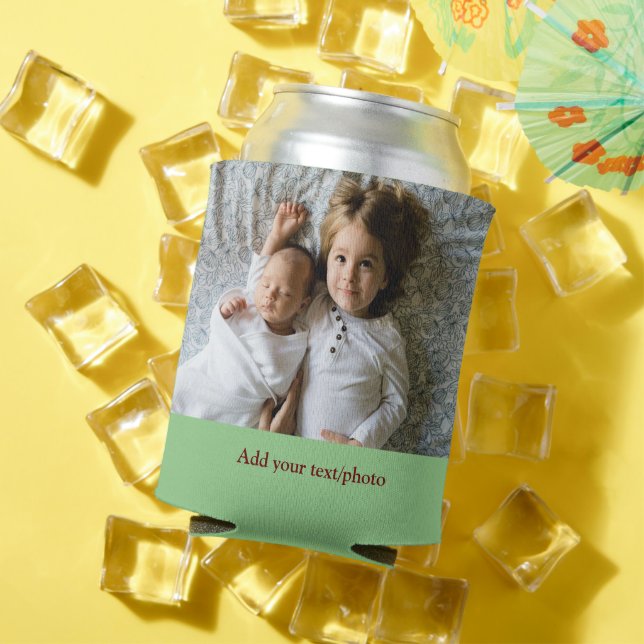 einfaches Hinzufügen IHRES FOTOS TEXT CHRISTMAS C Dosenkühler (In Situ Sommer)