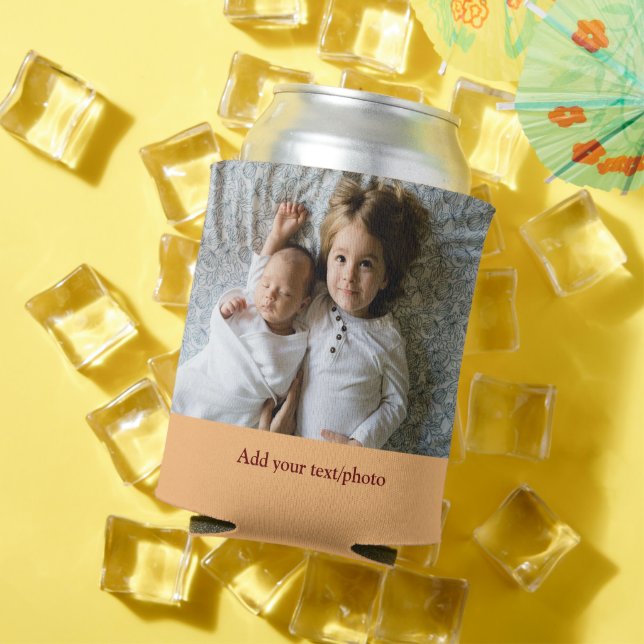 einfaches Hinzufügen IHRES FOTOS TEXT CHRISTMAS C Dosenkühler (In Situ Sommer)