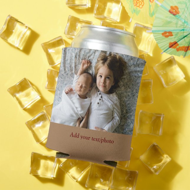 einfaches Hinzufügen IHRES FOTOS TEXT CHRISTMAS C Dosenkühler (In Situ Sommer)