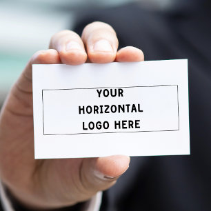 Einfaches Hinzufügen Ihres horizontalen Logos im V Visitenkarte