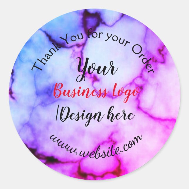 einfaches Hinzufügen Ihres Logos/Designs hier Marm Runder Aufkleber (Vorderseite)