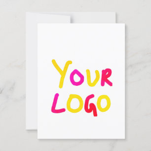 einfaches Hinzufügen Ihres Logos/Designs zu Ihrem Postkarte