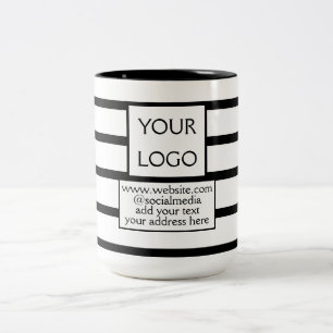 einfaches Hinzufügen Ihres Logos/Designs zu Ihrem Zweifarbige Tasse