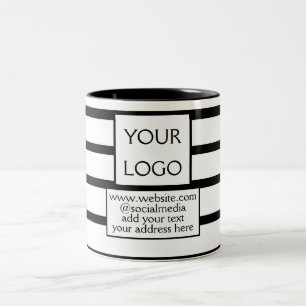 einfaches Hinzufügen Ihres Logos/Designs zu Ihrem Zweifarbige Tasse