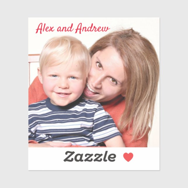 Einfaches Hinzufügen von Bild und Text Aufkleber (Blatt)