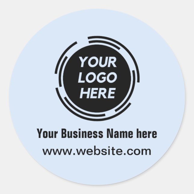 Einfaches Hinzufügen von Logo/Design hier Runder Aufkleber (Vorderseite)