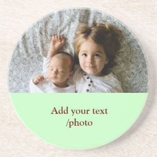 einfaches Hinzufügen von TEXT-CHRISTMAS IHRES FOTO Getränkeuntersetzer