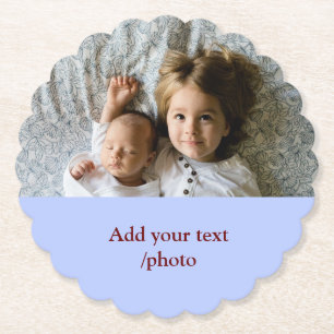 einfaches Hinzufügen von TEXT-CHRISTMAS IHRES FOTO Untersetzer