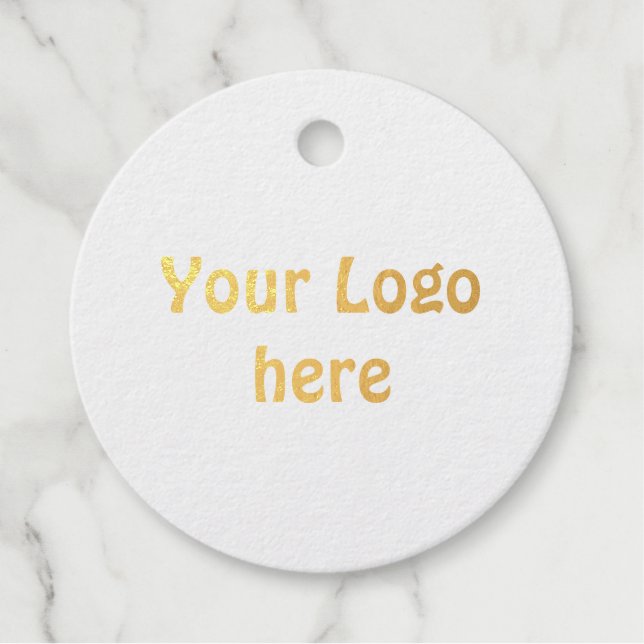 einfaches Hinzufügen von Text-Details für Ihr Logo Geschenkanhänger (Vorderseite)