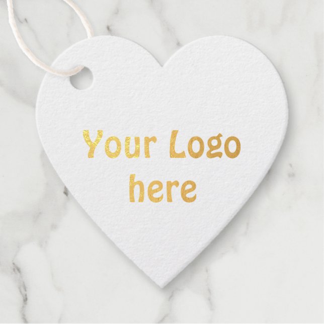 einfaches Hinzufügen von Text-Details für Ihr Logo Geschenkanhänger (Vorderseite)