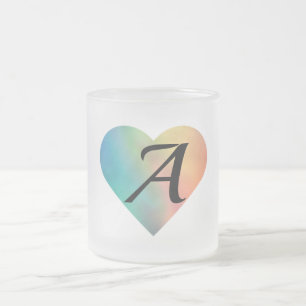 einfaches Hinzufügen von Text-Monogramm-Foto Mattglastasse