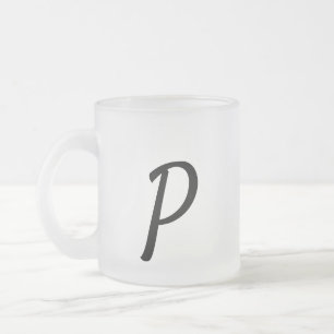 einfaches Hinzufügen von Text-Monogramm-Foto Mattglastasse