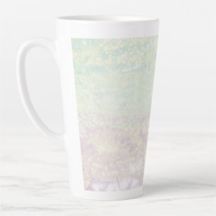 einfaches Hinzufügen von Text-Monogramm-Foto Milchtasse