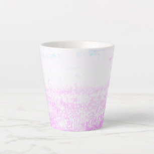 einfaches Hinzufügen von Text-Monogramm-Foto Milchtasse
