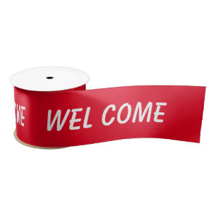 einfaches Hinzufügen von Text-Monogramm-Namen Sati Satinband